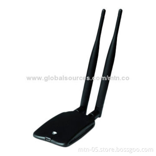 300Mbps High-power Wireless Adapter, 5dBi Antenna, 1,000-meter Transmission Distance